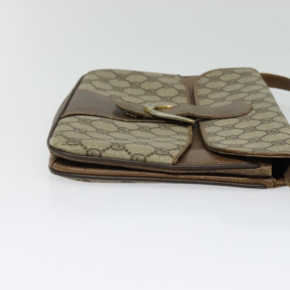 GUCCI GG Supreme Shoulder Bag Pvc Beige Gold - Picture 5 of 16